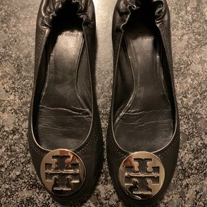 Tory Burch Black Flats